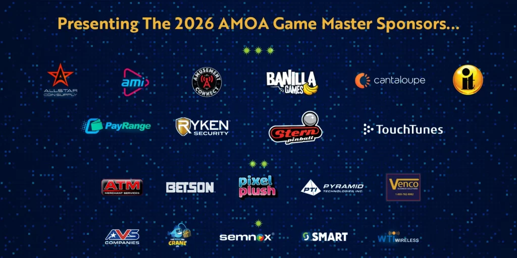 Ready, Set, Play! Meet the 2026 AMOA Game Master Sponsors