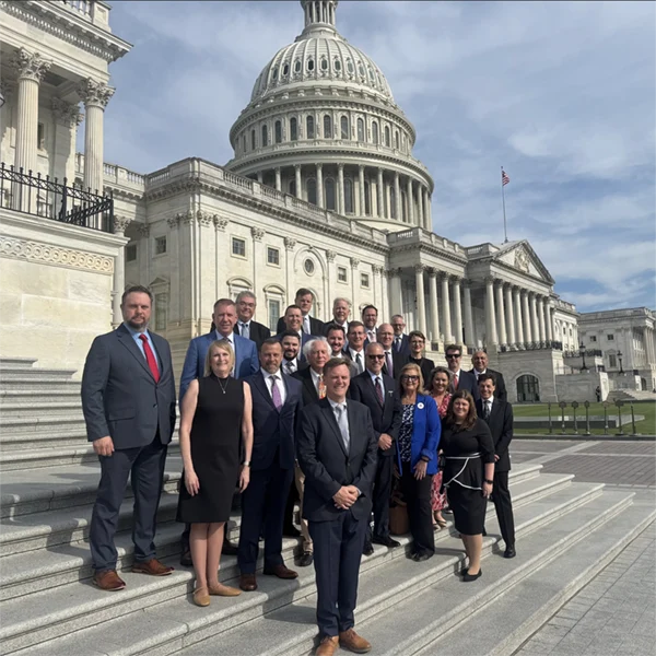A group of AMOA members on capitol hill