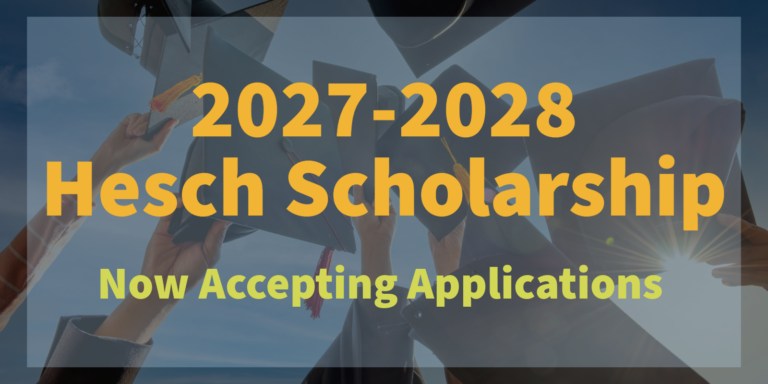2027-2028 Hesch Scholarship Applications are now Available!